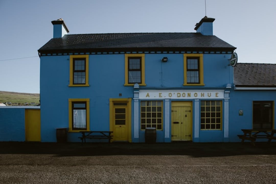 A rural pub in Ireland. 