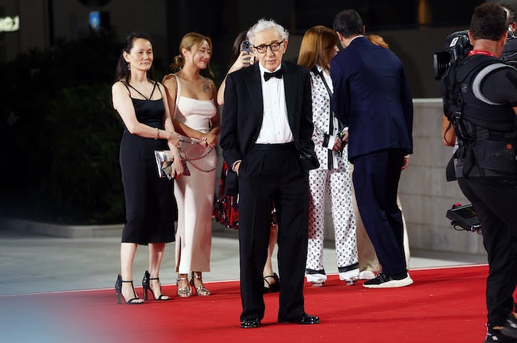 Woody Allen on red carpet