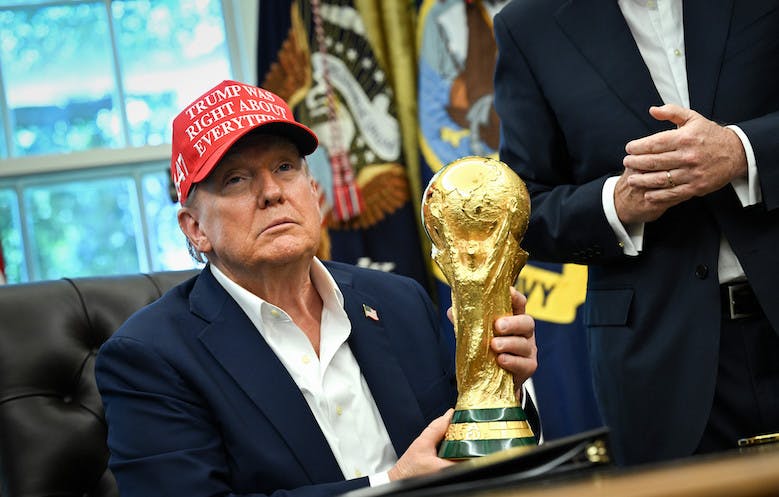 Donald Trump and the football cup