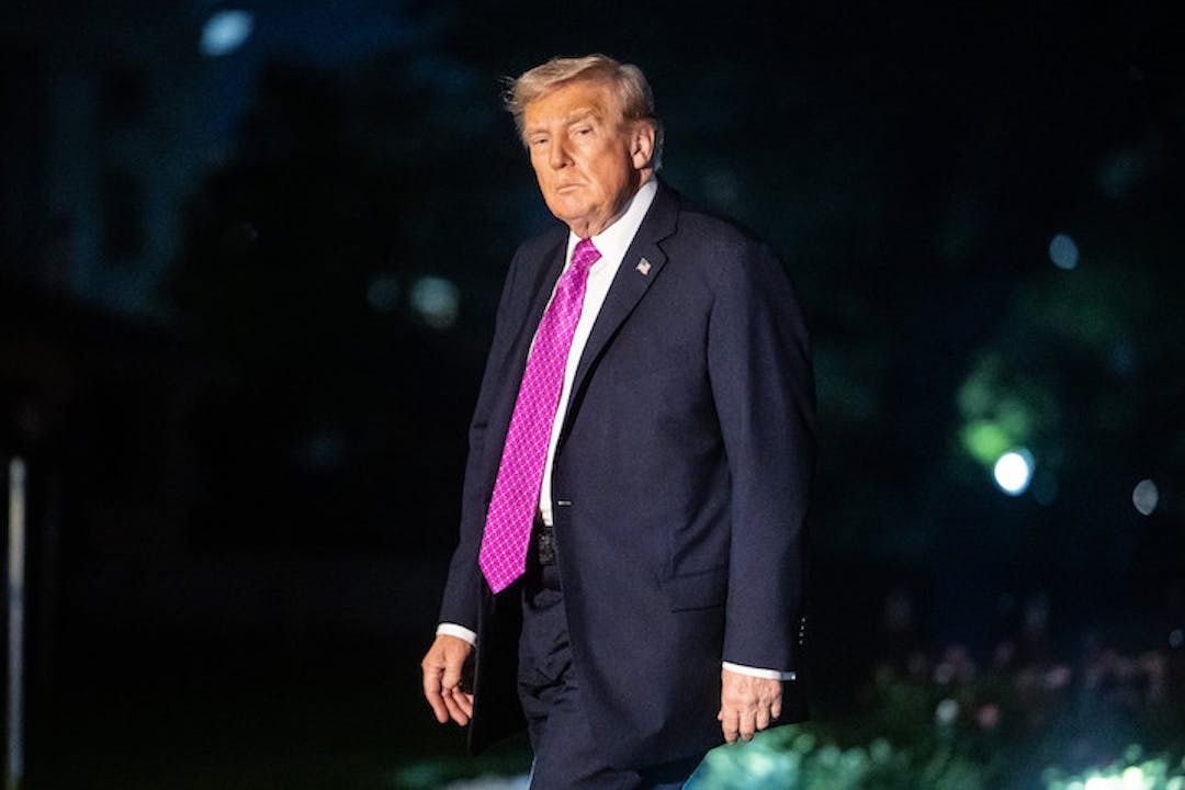 Donald Trump walking