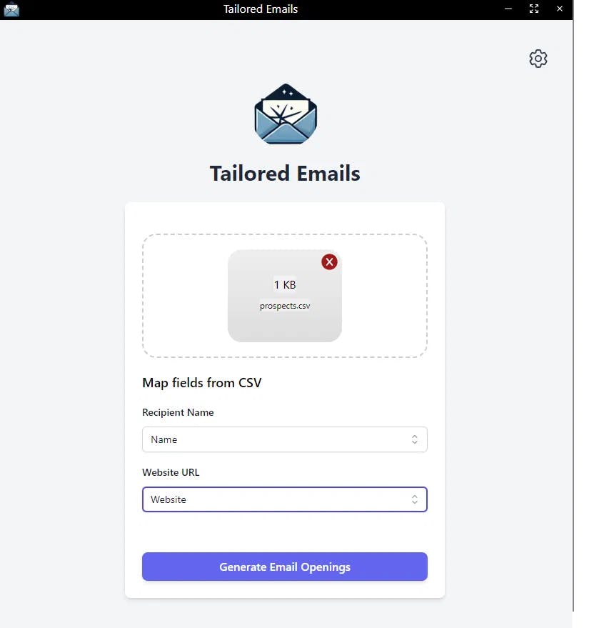 Map CSV fields