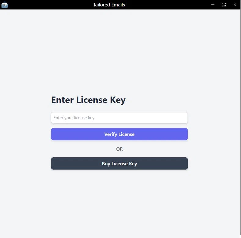 License Key