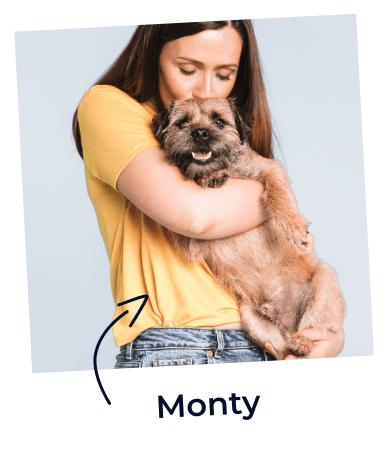 Monty and his owner Fiona