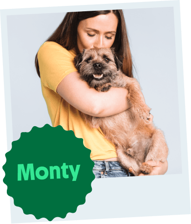 Monty and his owner Fiona