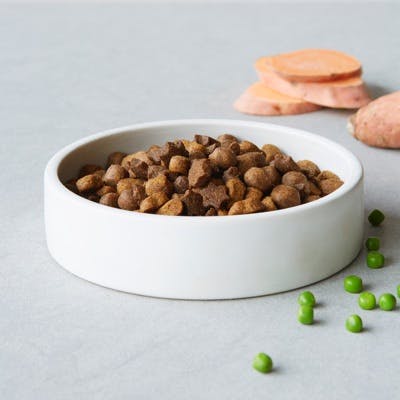 dry dog food with sweet pea