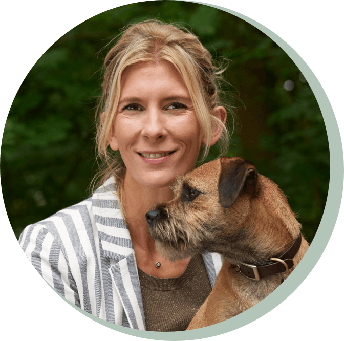 Hélène Gateau, Dr Vétérinaireet son chien Colonel