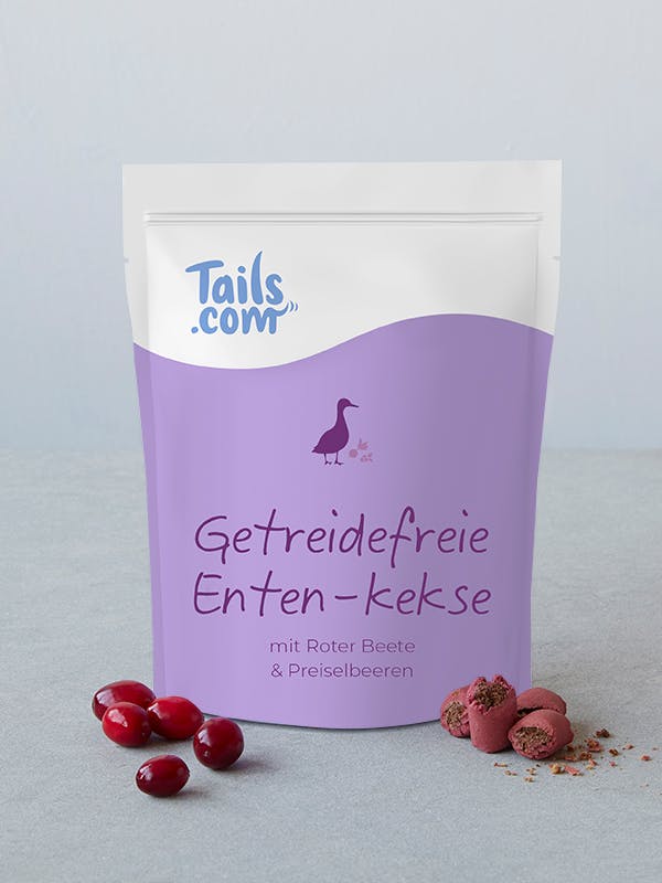 Eine Packung Enten-Kekse