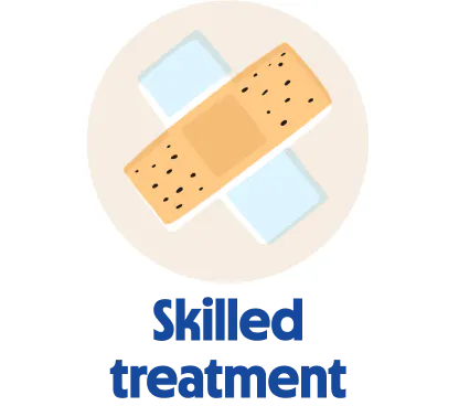 
                            Plaster icon to indicate skilled treatment
