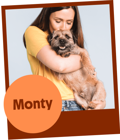 Monty and his owner Fiona