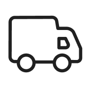 An icon of a delivery truck