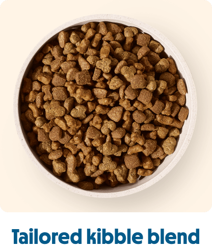 
                            Tailored kibble blend
