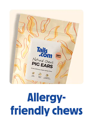 
                            A bag of natural, allergy-friendly pig ear chews.
