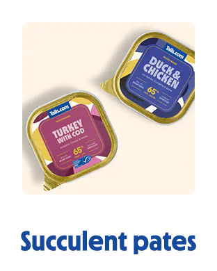 
                            Trays of hypoallergenic wet dog food.
