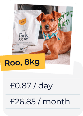 
                        
                            Roo, 8kg 87p a day or £26.85 a month
                        