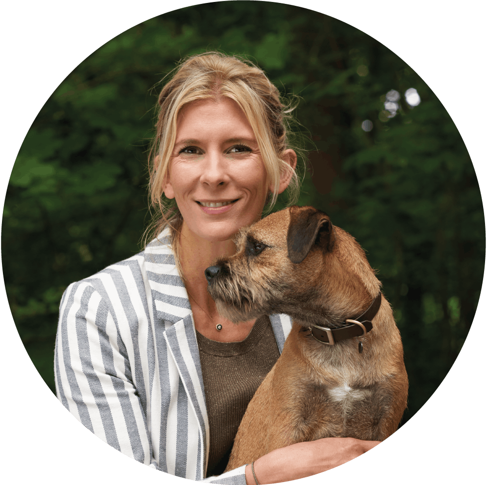 Hélène Gateau, Dr Vétérinaire et son chien Colonel