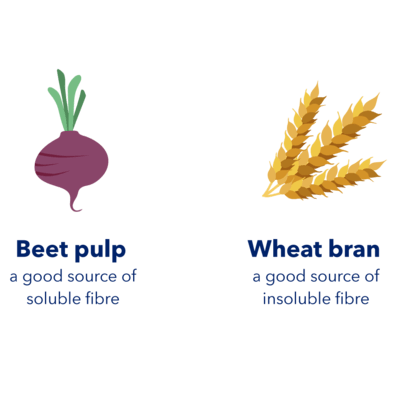 beet pulp and wheat bran