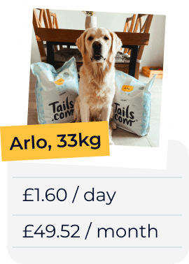 
                        
                            Arlo, 33kg £1.60 a day or £49.52 a month
                        