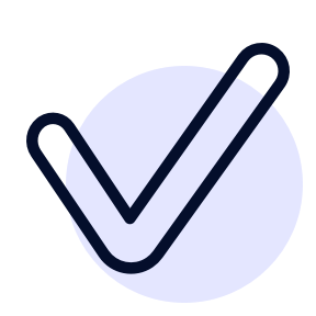 icône checklist avantages violet