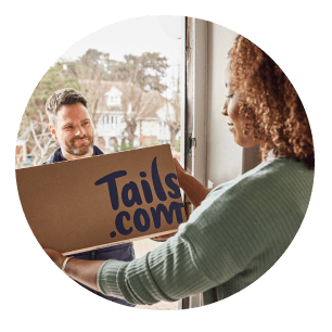 
                        
                            tails.com customer receiving their box
                        