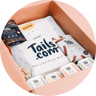 Box of tails.com goodies