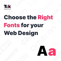 Choose the right fonts for your Web Design Blog