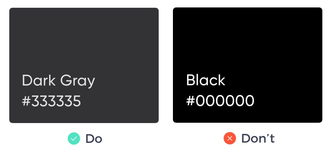 image of which shade of black to choose and which not to