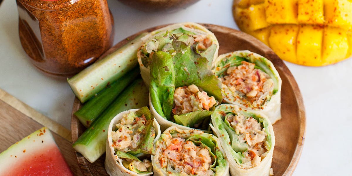 TAJÍN-KICHERERBSENSALAT-WRAPS