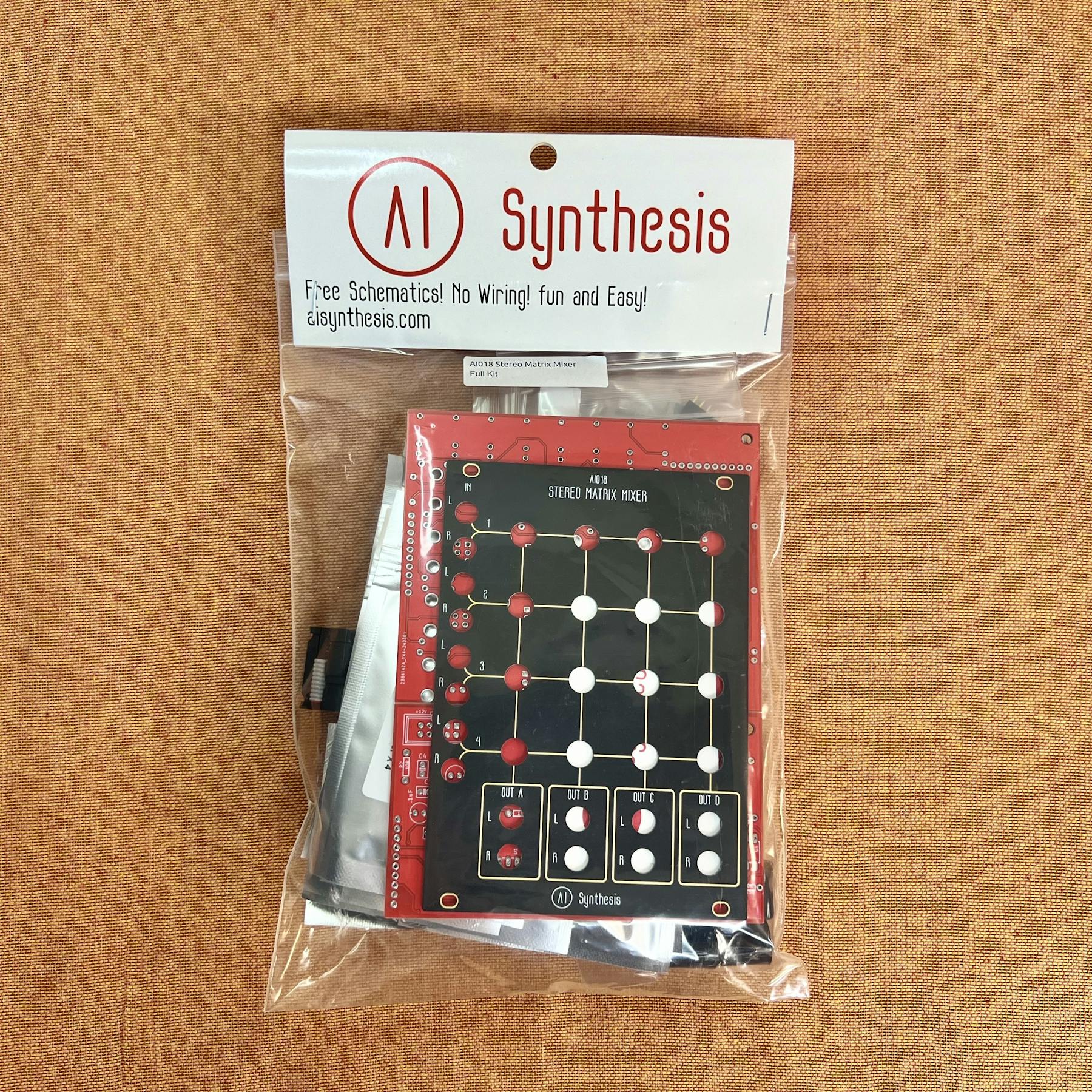 AI Synthesis StereoMatrix Mixer モジュラーシンセ AI Synthesis: AI018 Stereo Matrix Mixer | Takazudo Modular