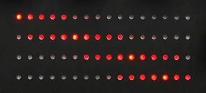 LEDの表示:フィルターの周波数