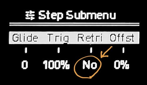 ディスプレイ: Step Submenu