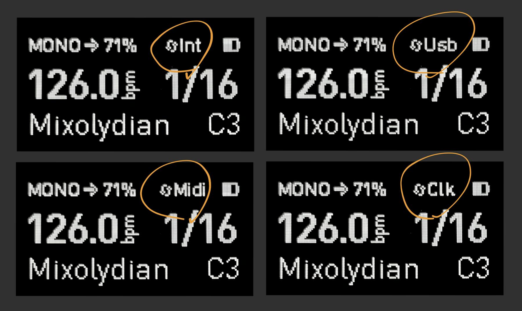 ディスプレイ: 同期モードの写真