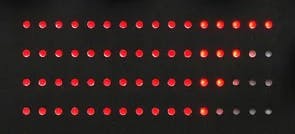 LEDの表示:ボリュームの表示