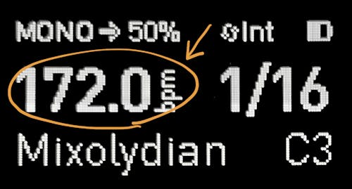 ディスプレイ: tempo