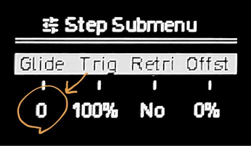 ディスプレイ: Step Submenu Glide