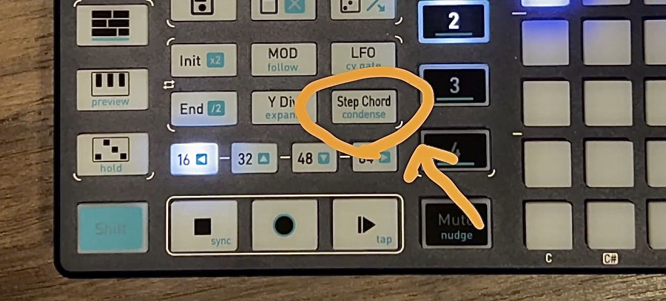 Step Chordボタン