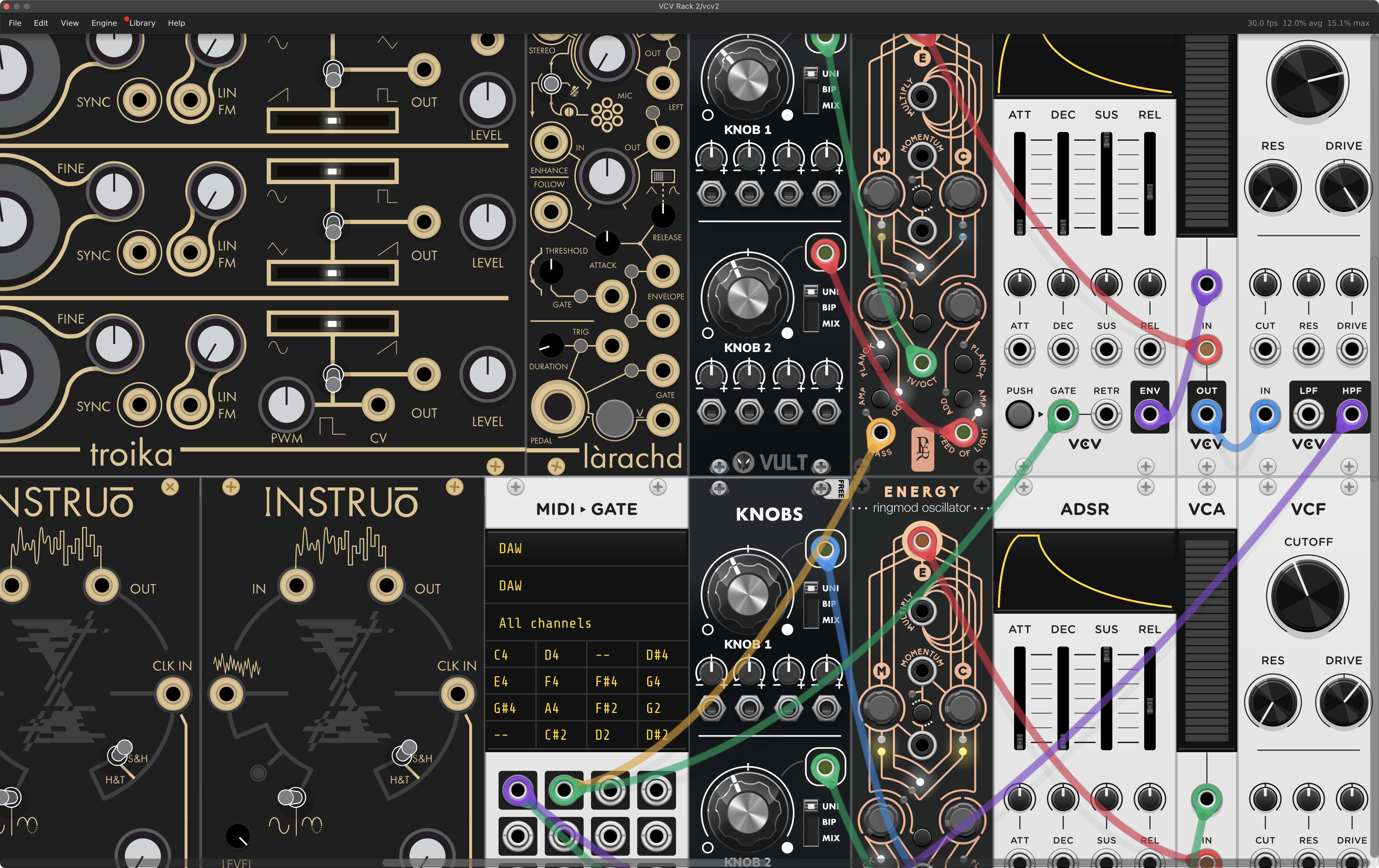 VCV Rackのキャプチャ