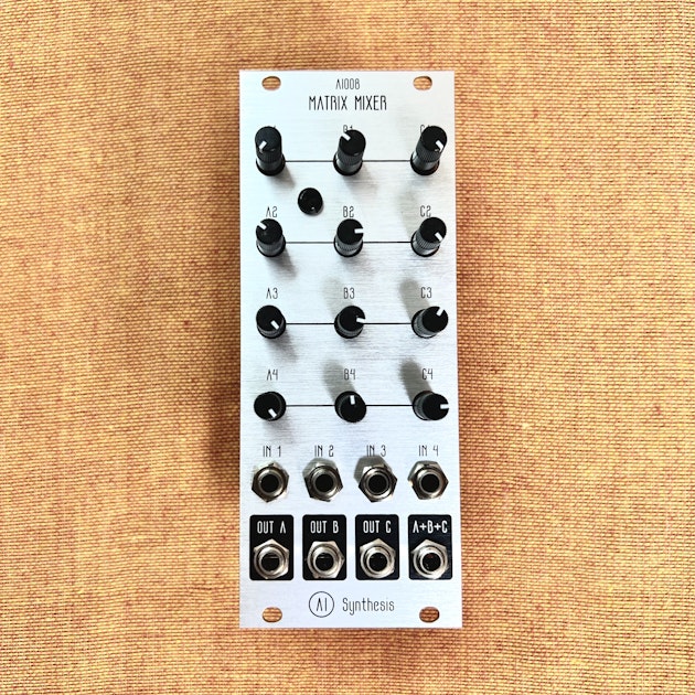 AI Synthesis StereoMatrix Mixer モジュラーシンセ AI Synthesis: AI018 Stereo Matrix Mixer | Takazudo Modular