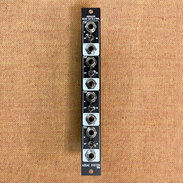 ADDAC System: ADDAC217 Quad Gate to Trigger紹介 | Takazudo