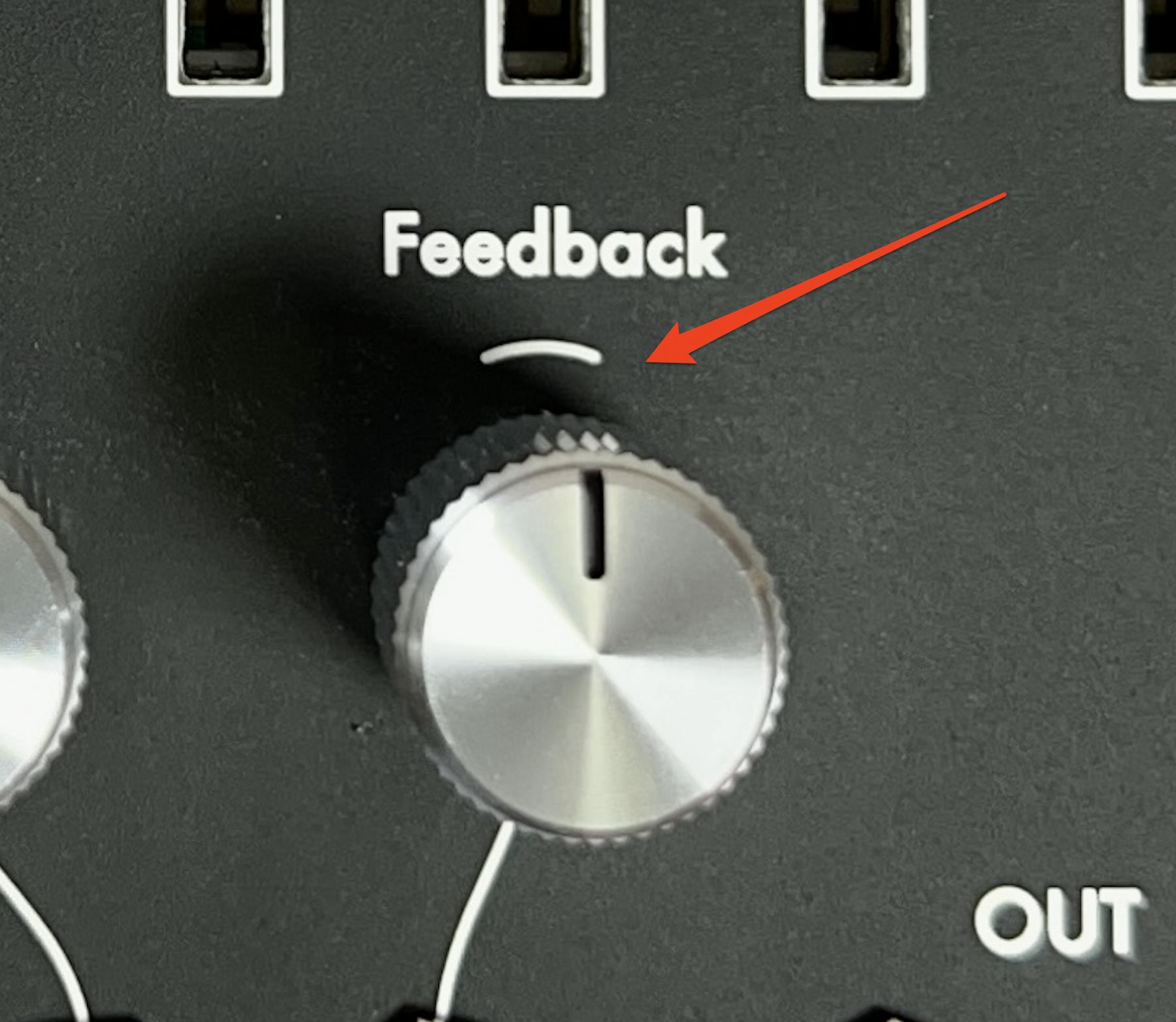 Feedbackノブのマーク