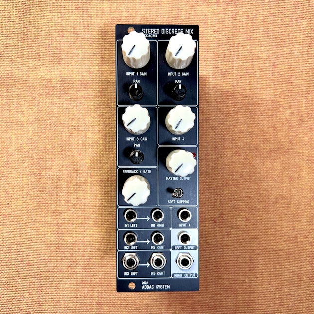 ADDAC System: ADDAC713 Stereo Discrete Mixer | Takazudo Modular