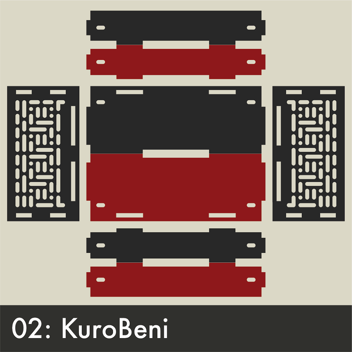 KuroBeniのパネルカラー図