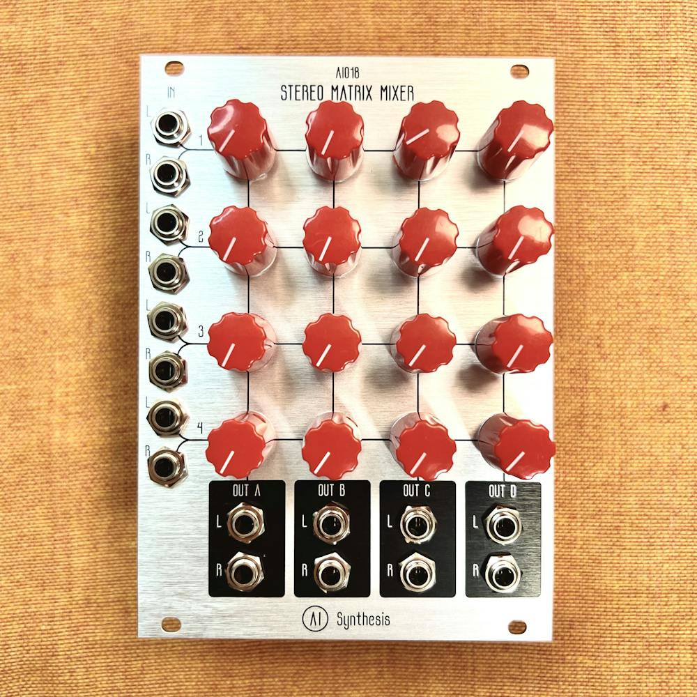 AI Synthesis StereoMatrix Mixer モジュラーシンセ AI Synthesis: AI018 Stereo Matrix Mixer | Takazudo Modular