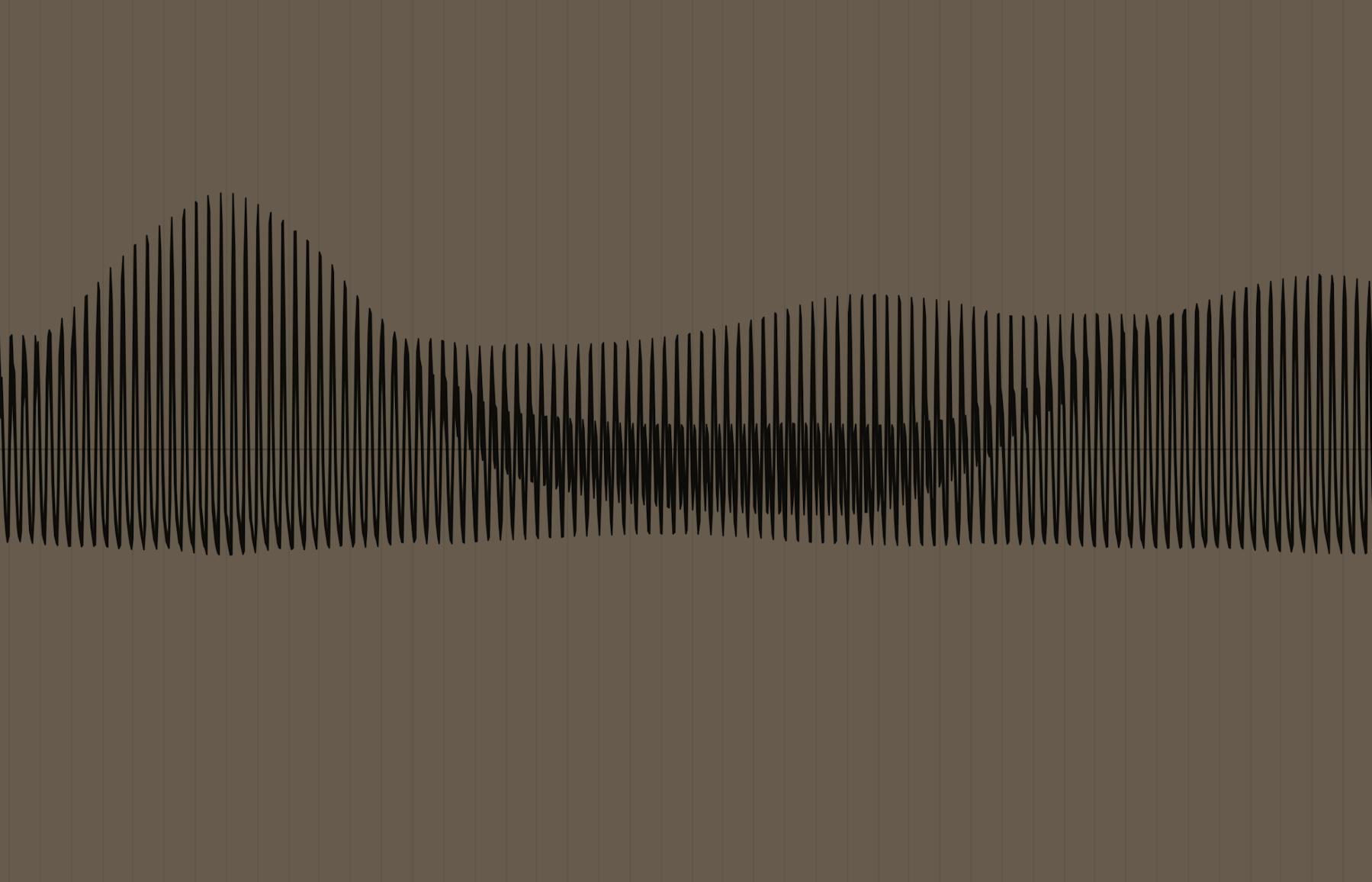 オーディオファイルの波形