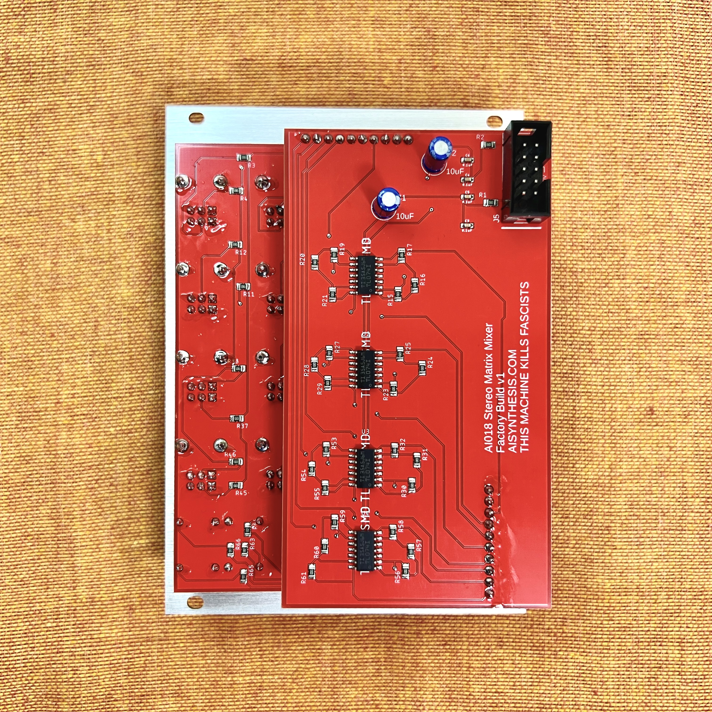 AI Synthesis StereoMatrix Mixer モジュラーシンセ AI Synthesis: AI018 Stereo Matrix Mixer | Takazudo Modular