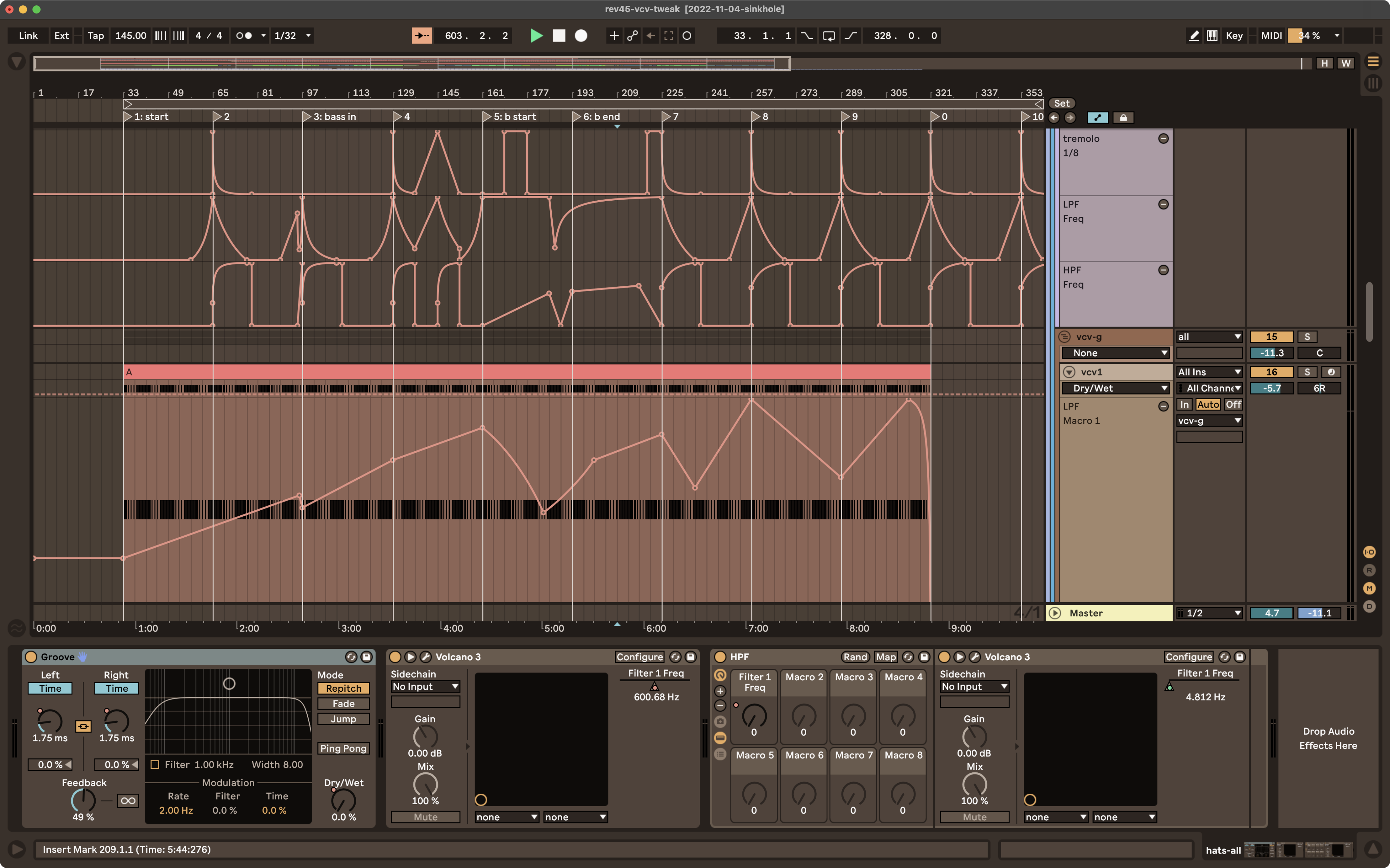 Ableton Liveの画面
