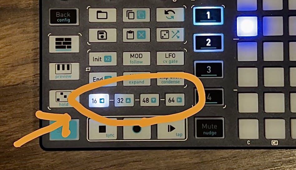 ページ切り替えボタンの写真