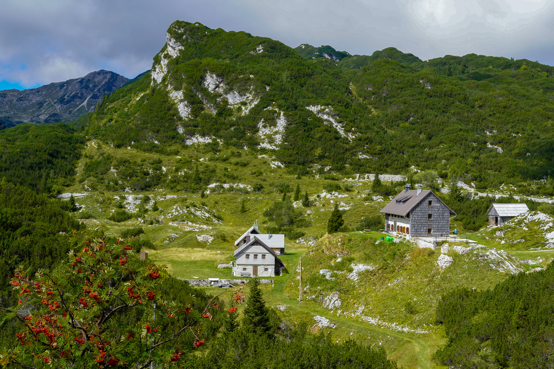 old military hospital that was converted into a mountain hut. 