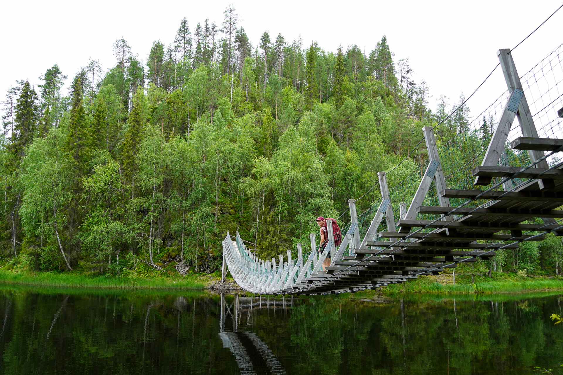 Suspended bridge near Harrisuvanto