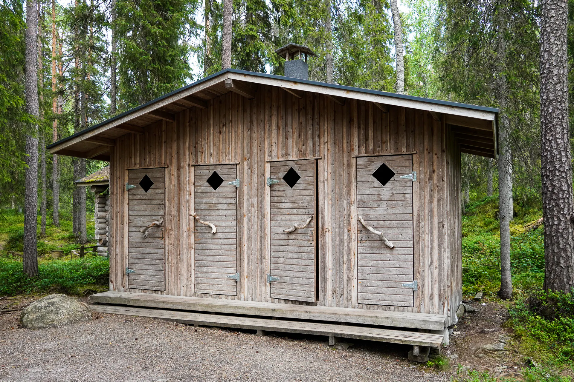 Huussi, a traditional dry-toilet in Finland