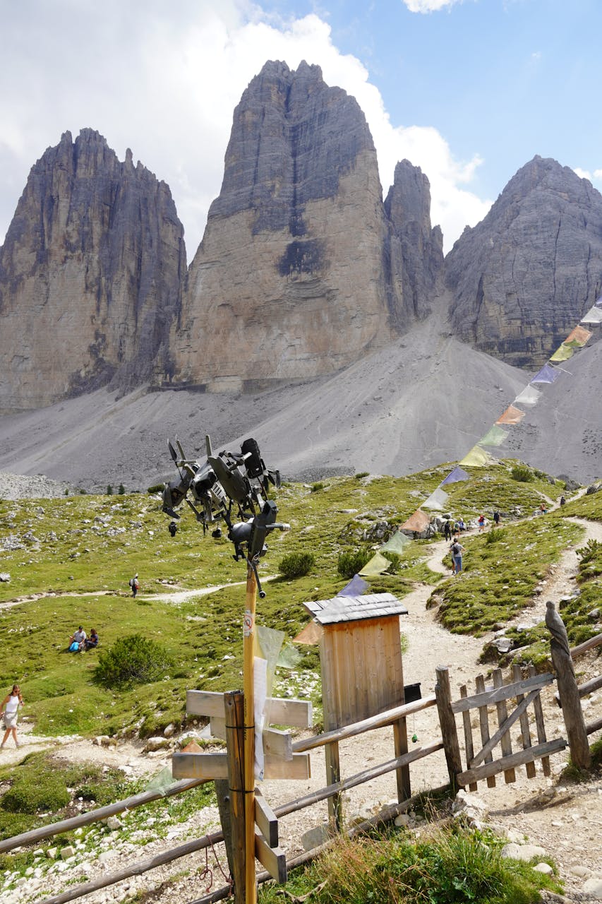 Tre Cime views from Malga Langalm